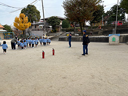 避難訓練の様子