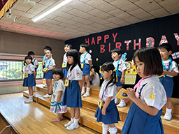 6月のお誕生会の様子