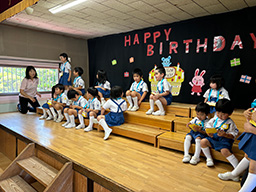 6月のお誕生会の様子