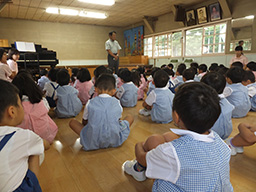 2学期始園式の様子
